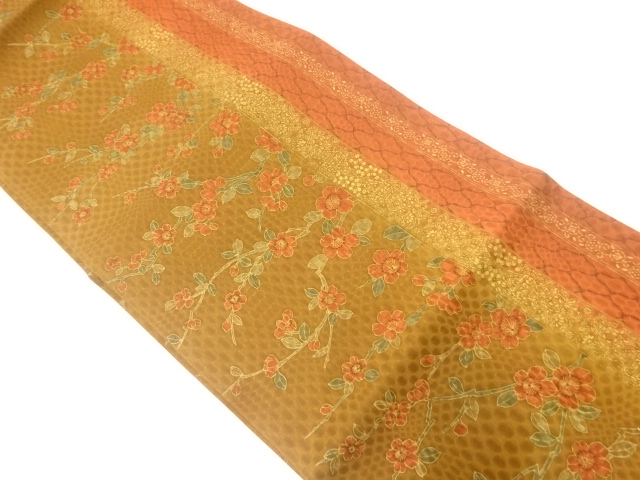 JAPANESE FUKURO OBI / BRANCH FLOWER